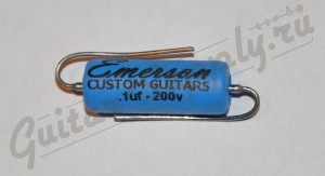 Emerson custom paper-in-oil cap, 0.1 uf, 200V ― Guitar-Supply.ru