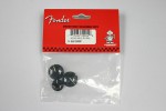 Fender Jazz Bass knobs, black.