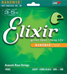 Elixir Nanoweb 4 string Acoustic Bass, Long Scale, 45-100 ― Guitar-Supply.ru