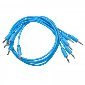 BMM patch cables, blue, 25cm. ― Guitar-Supply.ru