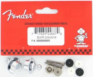Стрэплоки Fender\Schaller, хром. ― Guitar-Supply.ru