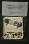 Vintage T Model Tele Bridge Assembly, brass slant comp 