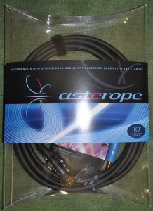 Asterope black gold A-S jacks, 10' ― Guitar-Supply.ru