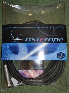 Asterope black nickel A-S jacks, 15' ― Guitar-Supply.ru