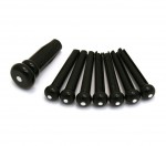 Fender Acoustic Bridge Pins, black/w white dots