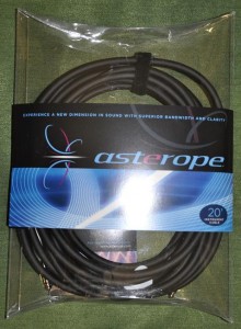 Asterope black nickel S-S jacks, 20' ― Guitar-Supply.ru