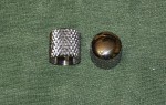 Early 50's Broadcaster Dome Heavy Knurled Knobs, set of 2
