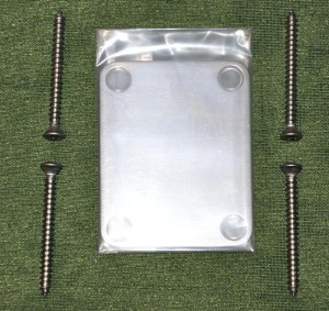 Stainless Steel Neck Plate, satin ― Guitar-Supply.ru