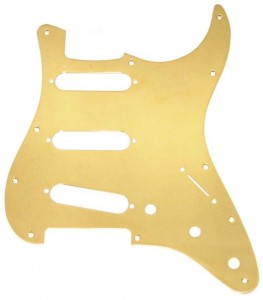 Пикгард для стратокастера Fender, gold anodized ― Guitar-Supply.ru