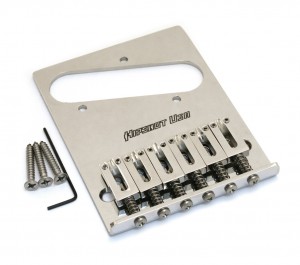 Hipshot 6 saddle stainless tele bridge, 3 hole (44100-36) ― Guitar-Supply.ru